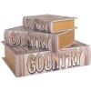 Clayre & Eef 66258 Ящик для хранения Набор из 3 ретро-винтажных деревянных бежево-коричневых