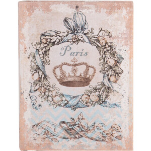 Коробки для зберігання Clayre & Eef Париж Набір з 3 старовинних книг бежево-блакитного кольору