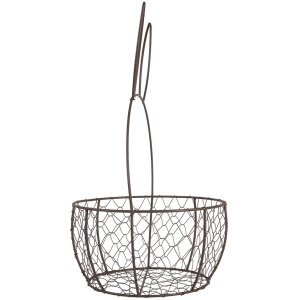 Clayre & Eef 6Y5794 Набор из 2 металлических корзин коричневого цвета Ø 33x55 см Ø 27x45 см