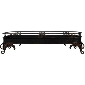 Clayre & Eef 5Y1284 Поднос черный железный 55x20x14...