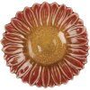 Миска Clayre & Eef 6CE2158 Квітка червоно-жовта Ø14x3см