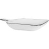 Керамічна миска Clayre & Eef 6CE2168 23x17x3 см білий чорний модерн