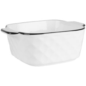 Clayre & Eef 6CEBO0212 Миска біло-чорна 15x12x5 см...