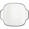 Clayre & Eef 6CEBO0213 Керамическая чаша бело-черная 15x12x5 см 400 мл Современный