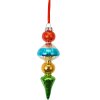 Clayre & Eef 6GL4713 Рождественская подвеска из стекла Ø 5x16 см Разноцветный стиль кантри