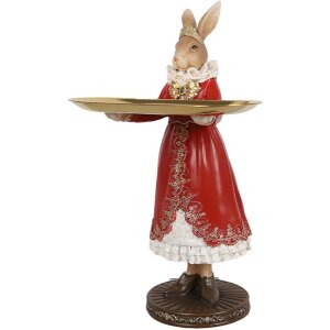 Clayre & Eef 6PR5359 Украшение Кролик с миской...