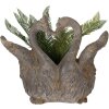 Clayre & Eef 5MG0058 Декоративный цветочный горшок серо-коричневый 49x27x37 см
