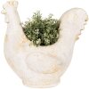 Clayre & Eef 6MG0115 Декоративный цветочный горшок бежево-коричневый 36x18x35 см