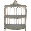 Clayre & Eef 6Y5719 Настенная этажерка из железа, зелено-бежевая, 38x23x55 см, винтаж