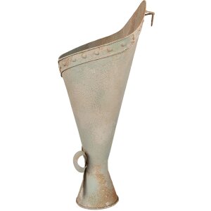 Clayre & Eef Горшок для цветов из железа, зеленоватые тона, винтаж, 50 см