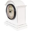 Настільний годинник Clayre & Eef 6KL0831 білий коричневий 13x7x14 см скло дерево кантрі стиль