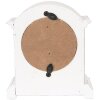 Настільний годинник Clayre & Eef 6KL0831 білий коричневий 13x7x14 см скло дерево кантрі стиль