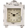 Настільний годинник Clayre & Eef 6KL0832 Вінтажний сіро-бежевий 10x6x14 см 1xAA Скло Дерево