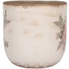 Clayre & Eef 6CE1981XL Цветочный горшок бежево-розовый Ø 20x19 см Керамика в стиле кантри