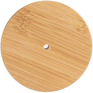 Clayre & Eef 6GL4719M Банка для зберігання з деревяною кришкою Прозора Ø 8x13 см