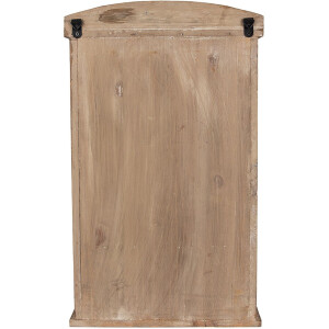 Clayre & Eef 50812 Шкаф настенный Коричневый 32x15x54 см Винтажное стекло