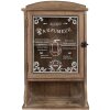 Clayre & Eef 50812 Шкаф настенный Коричневый 32x15x54 см Винтажное стекло