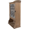 Clayre & Eef 50812 Шкаф настенный Коричневый 32x15x54 см Винтажное стекло