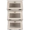 Clayre & Eef 5H0732 Настенный шкаф Настенная полка в стиле кантри бело-коричневый 33x25x61 см
