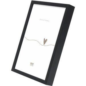 Deknudt S029S2 Простой алюминиевый фоторамка 18x24 см матовый черный
