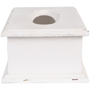 Clayre & Eef 6H2396 Коробка для салфеток Белый Дерево 28x16x10 см Винтаж