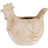Clayre & Eef 6MG0108 Декоративный цветочный горшок бежево-коричневый 31x20x27 см стиль кантри