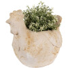 Clayre & Eef 6MG0108 Декоративный цветочный горшок бежево-коричневый 31x20x27 см стиль кантри