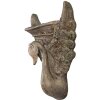Clayre & Eef 6MG0112 Декоративный цветочный горшок коричнево-зеленый 30x15x43 см в стиле барокко