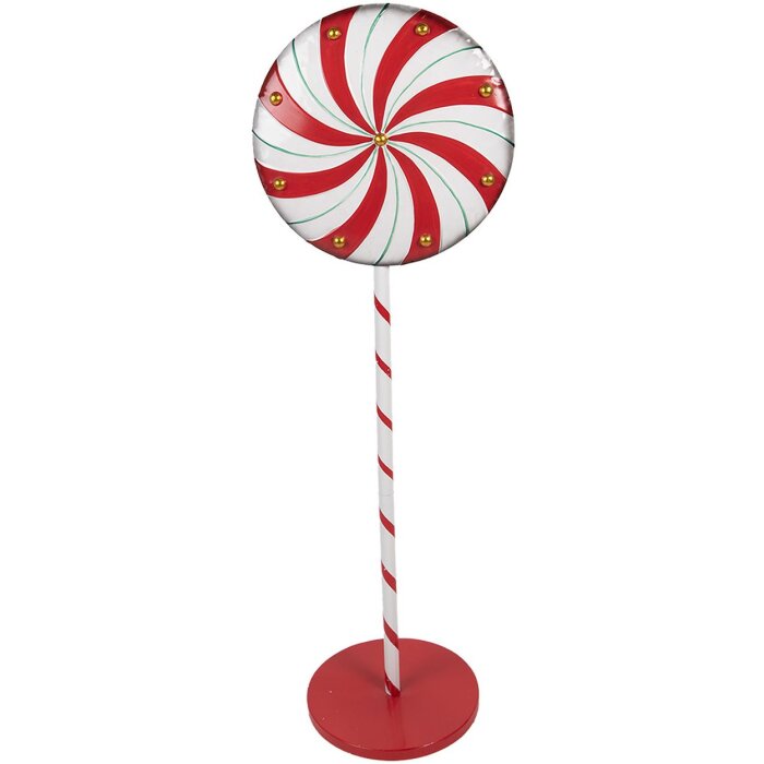 Clayre & Eef 6Y5733 Декорация Lollipop Красный-Белый 40x30x120 см