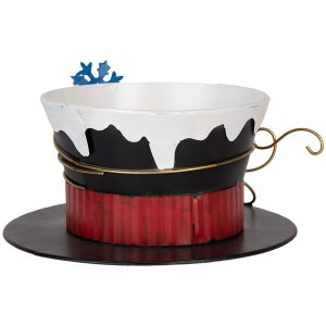 Clayre & Eef 6Y5736 Декоративний капелюх Ø22x12 см Чорний, Синій, Золотий