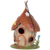 Clayre & Eef 6Y5737 Домик для птиц Бежевый Красный Ø17x27/54см Железо Vintage