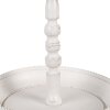 Clayre & Eef 6Y5738 Металлический этажерка Белый Ø 27x41 см Античный вид с деталями в виде птиц
