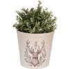 Clayre & Eef 6CEGTW0001L Декоративный цветочный горшок бежево-коричневый Ø 17x16 см