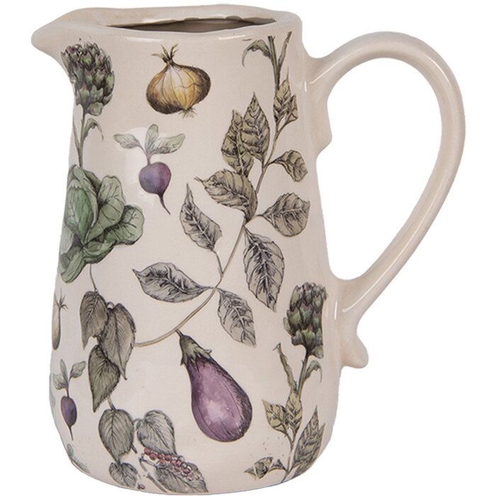 Clayre & Eef декоративна банка з овочевим декором 16x12x18 см