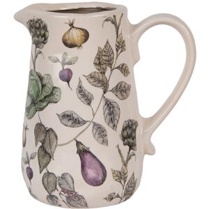 Clayre & Eef декоративна банка з овочевим декором 16x12x18 см