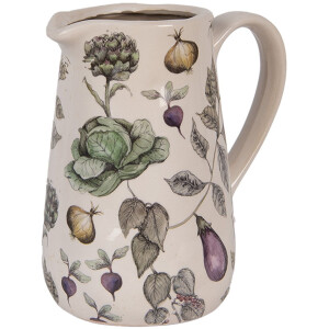 Clayre & Eef декоративна банка з овочевим декором 16x12x18 см