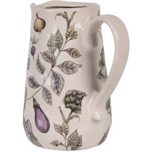 Clayre & Eef декоративна банка з овочевим декором 16x12x18 см