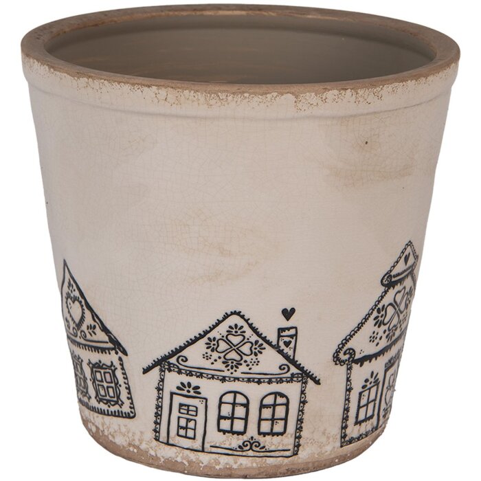 Декоративный горшок для цветов Clayre & Eef Ø 21x20 см