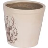 Декоративное кашпо Clayre & Eef с оленем Ø 15x14 см