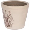 Декоративний горщик Clayre & Eef з оленем Ø 12x11 см