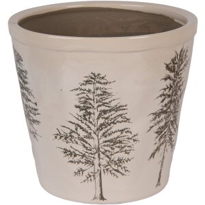 Декоративный горшок для цветов Clayre & Eef Ø 21x20 см