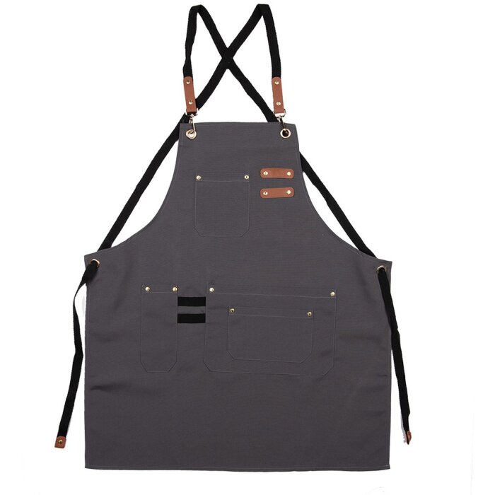 Clayre & Eef Фартух Сірий 75x66 см
