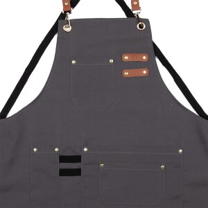 Clayre & Eef Фартух Сірий 75x66 см