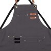 Clayre & Eef Фартух Сірий 75x66 см