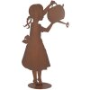Clayre & Eef Декофігура Дитина з лійкою Іржаний вигляд 36x12x62 см