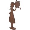 Clayre & Eef Декофігура Дитина з лійкою Іржаний вигляд 36x12x62 см