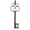 Clayre & Eef 6Y5851 Декоративный ключ 17x3x54 см