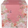 Clayre & Eef Дорожка на стол 50x140 см. Цветочный мотив с птицами
