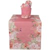Clayre & Eef Дорожка на стол 50x140 см. Цветочный мотив с птицами