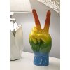 Mauro Ferretti Фігурка декоративна Райдужна рука Перемога 16x13x36,5 см багатобарвна